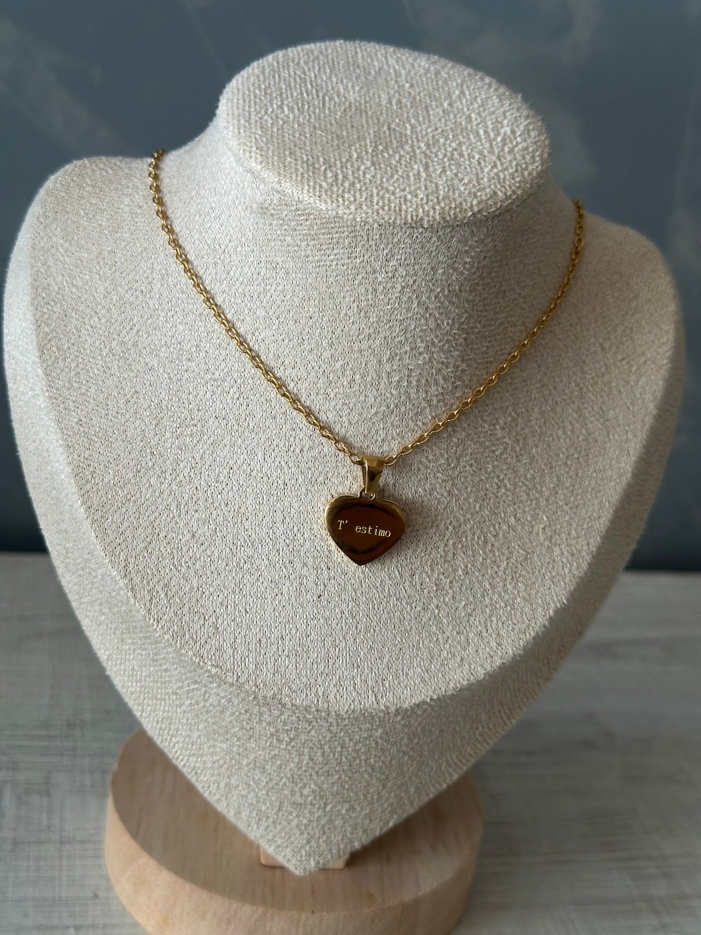 Collaret “T’estimo” (cor)
