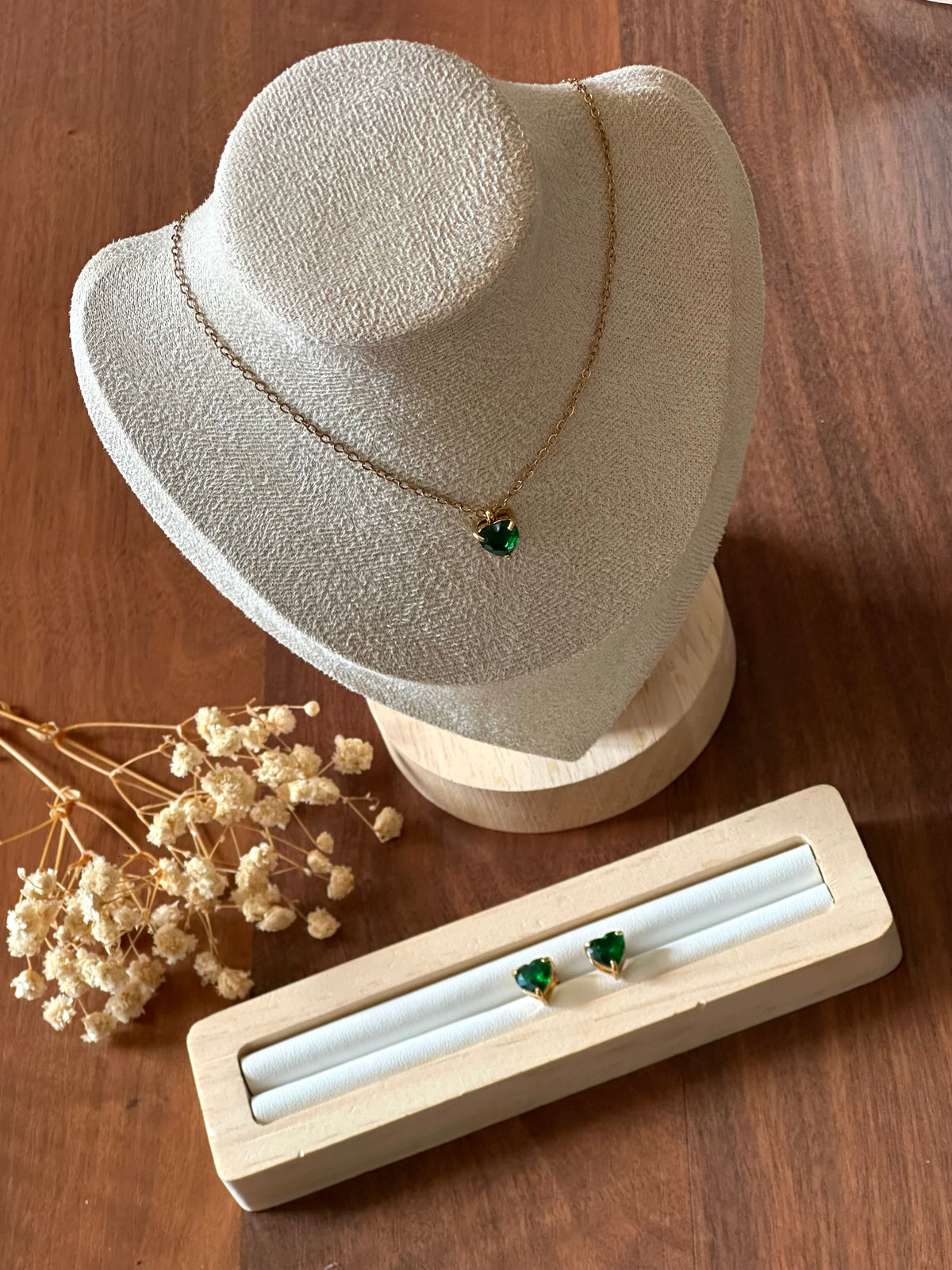 Conjunto Verdia (Collar + Pendientes)