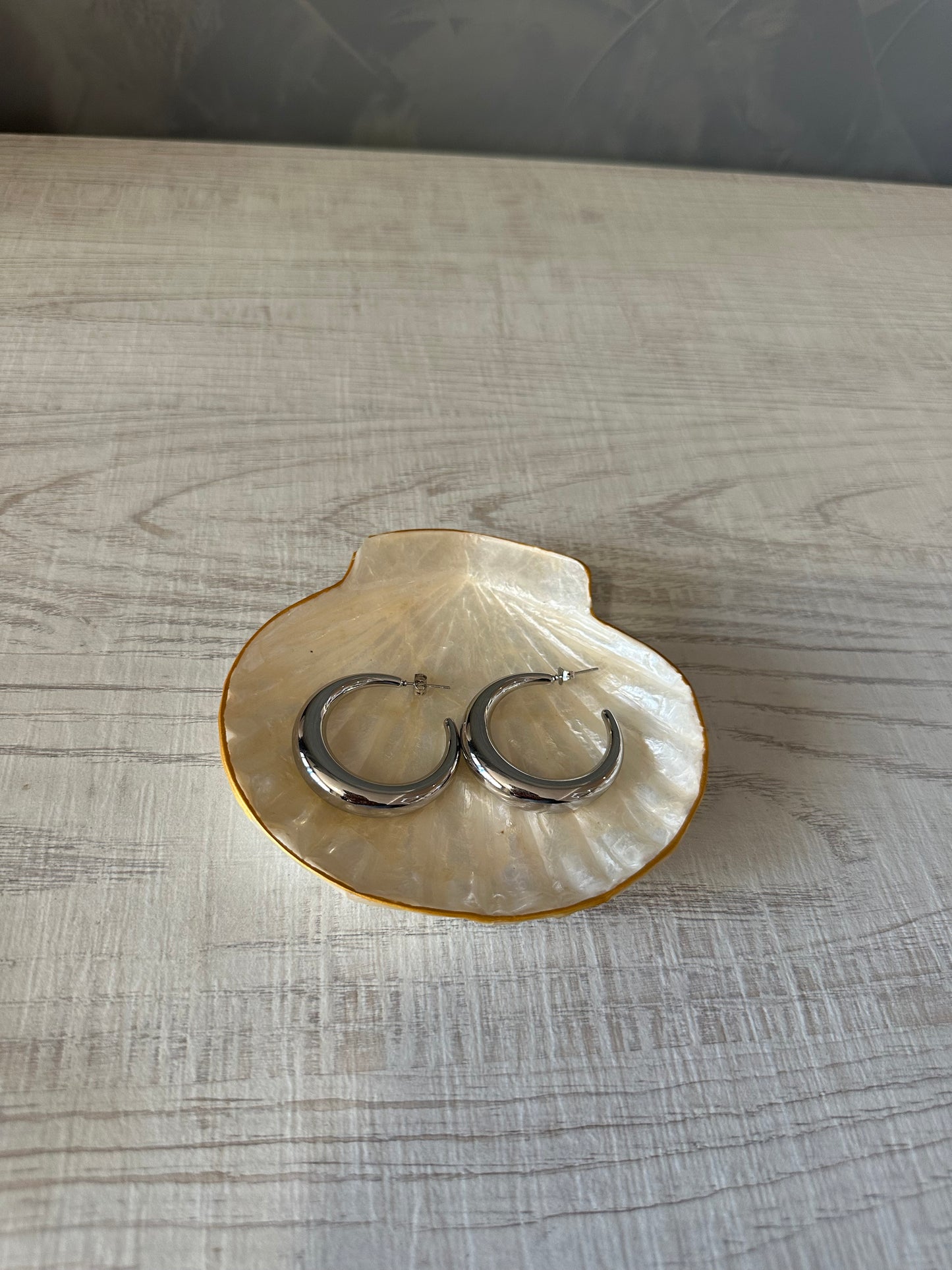 Pendientes Aro Plateados