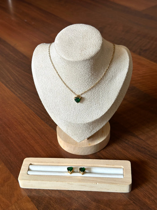 Conjunto Verdia (Collar + Pendientes)